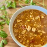 A Bowl of Chicken Tortilla Soup