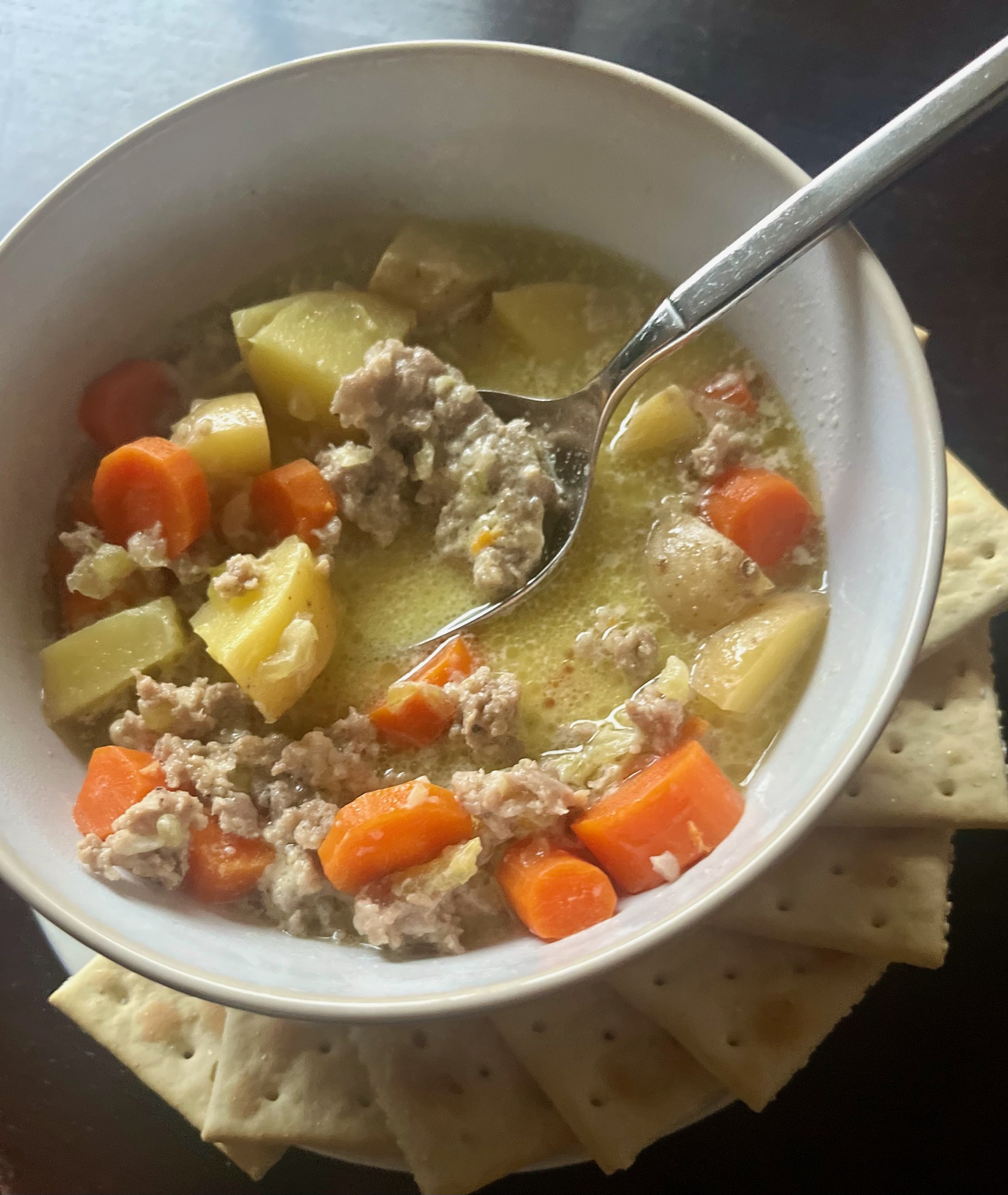 Savory Sausage Soup with Potatoes & Carrots